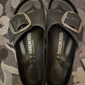 Birkenstock Black Leather Women's Sandals